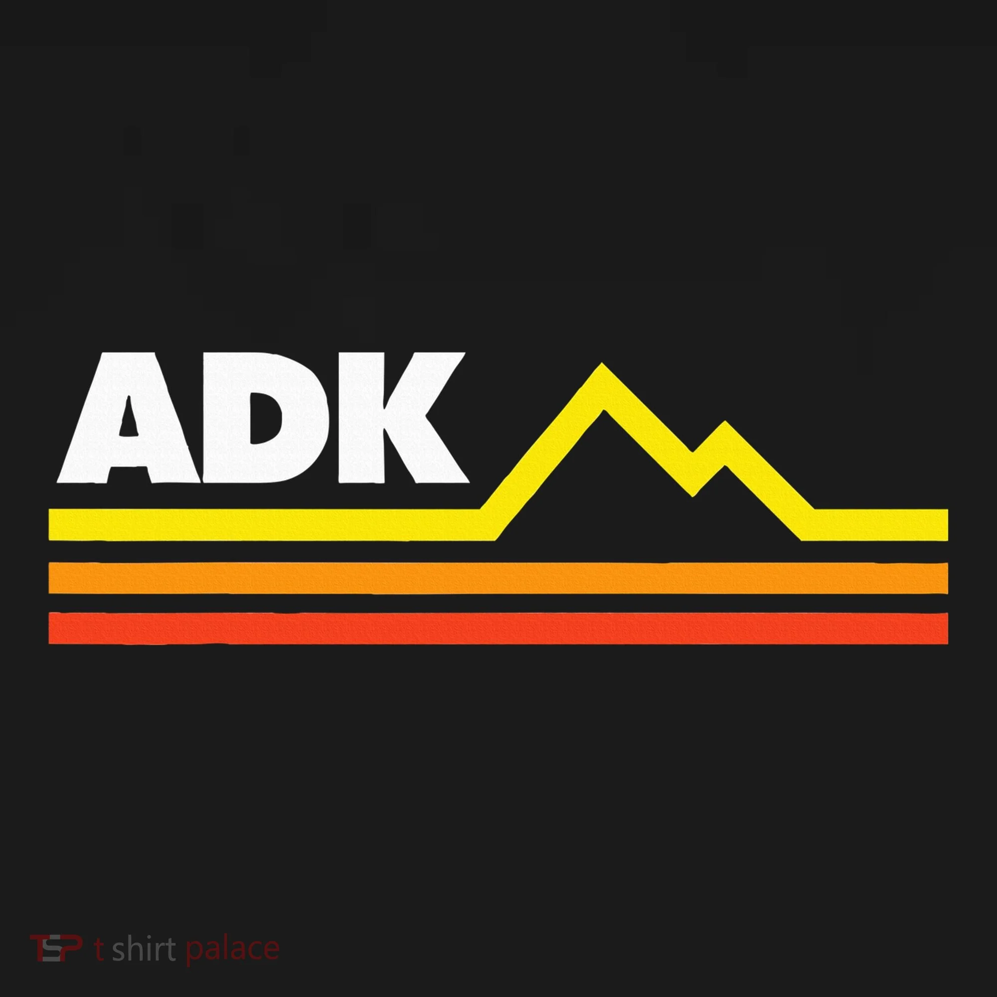 Adk Adirondack Mountains Retro Hoodie
