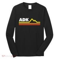 Adk Adirondack Mountains Retro Long Sleeve Shirt thumb 0