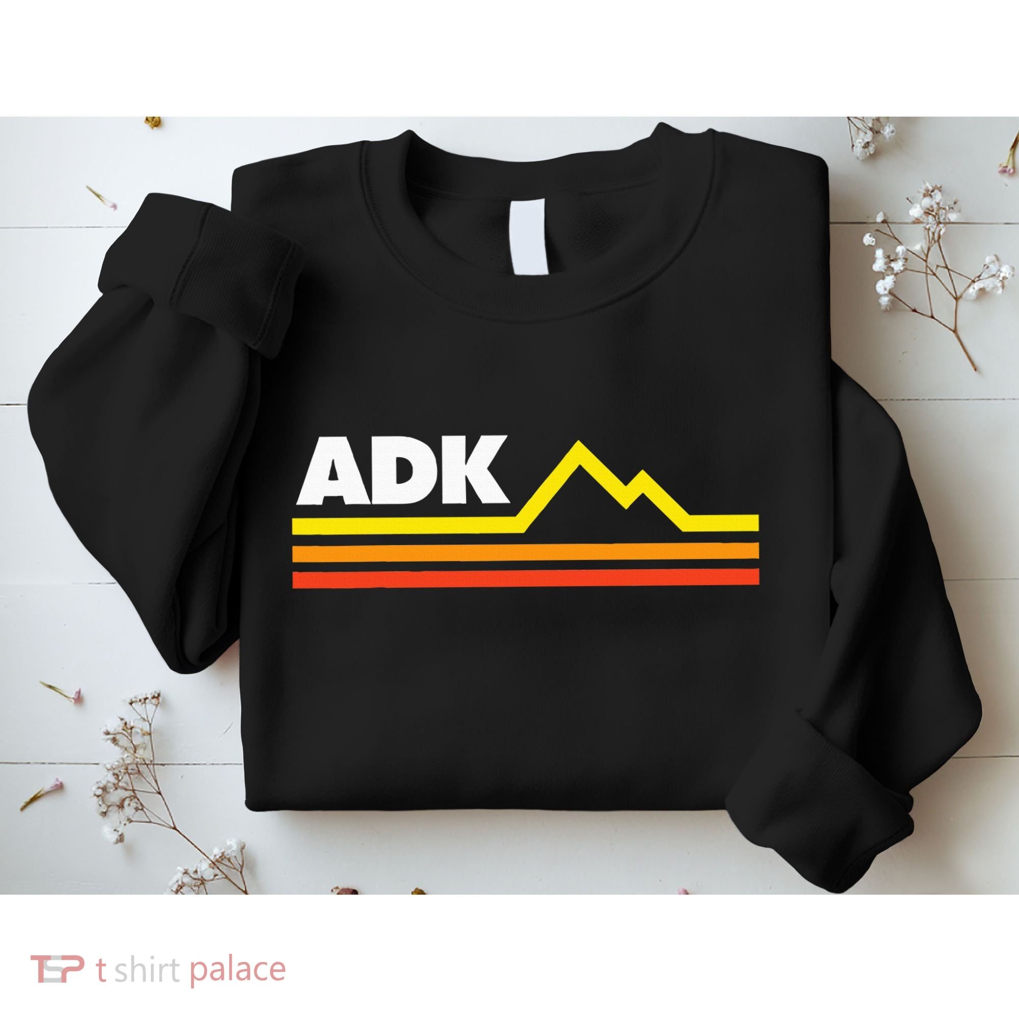 Adk Adirondack Mountains Retro Sweatshirt