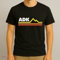 Adk Adirondack Mountains Retro T-Shirt thumb 3