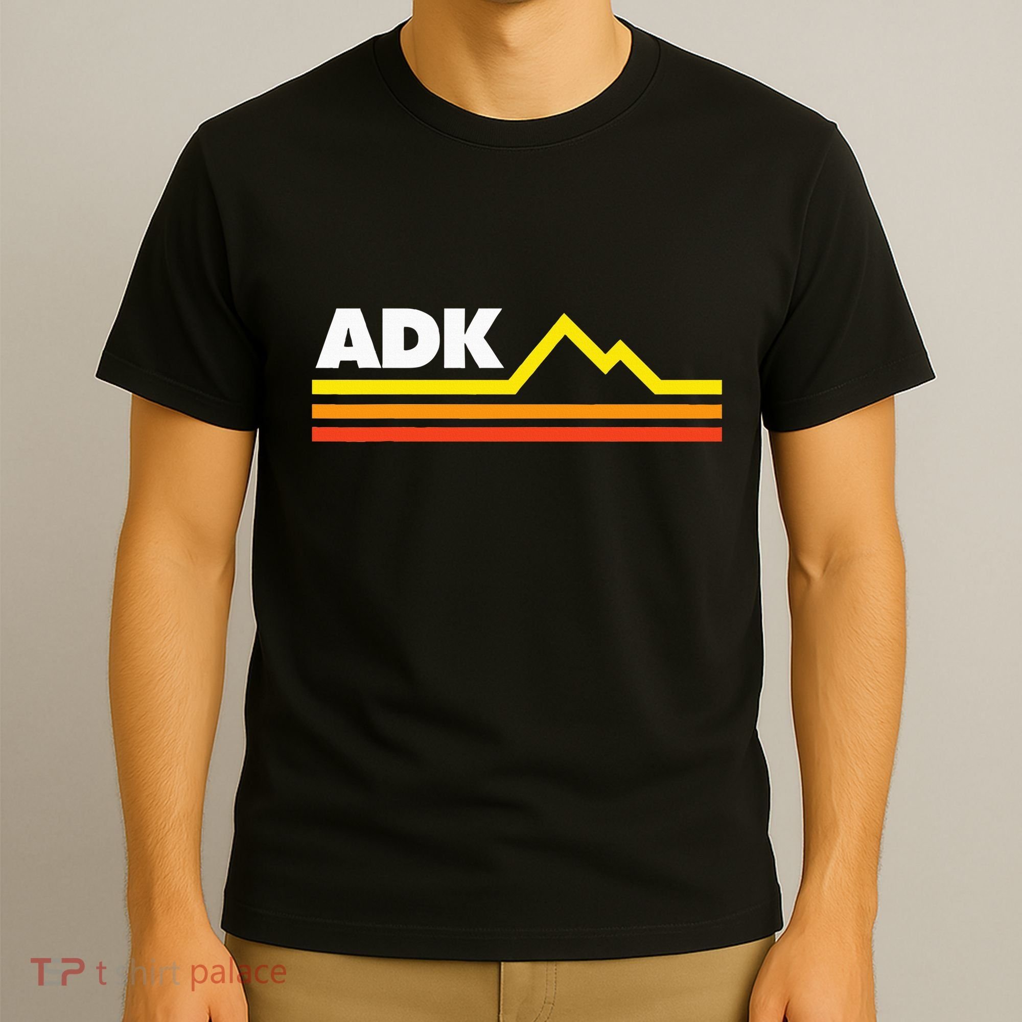 Adk Adirondack Mountains Retro T-Shirt