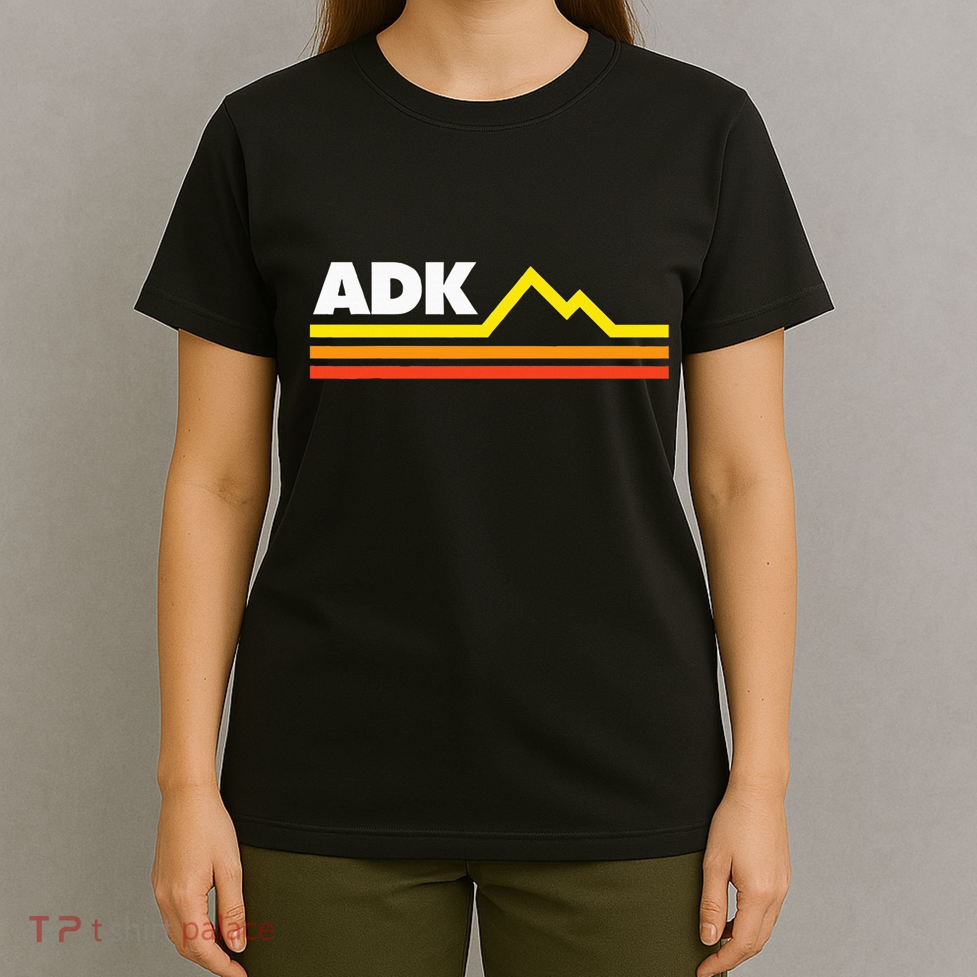 Adk Adirondack Mountains Retro T-Shirt