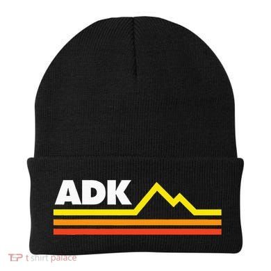 Adk Adirondack Mountains Retro Beanie