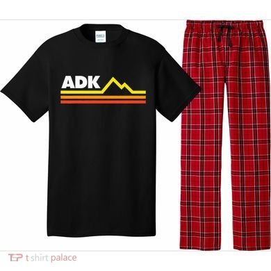 Adk Adirondack Mountains Retro Pajama Set