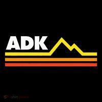 Adk Adirondack Mountains Retro Ornament thumb 1