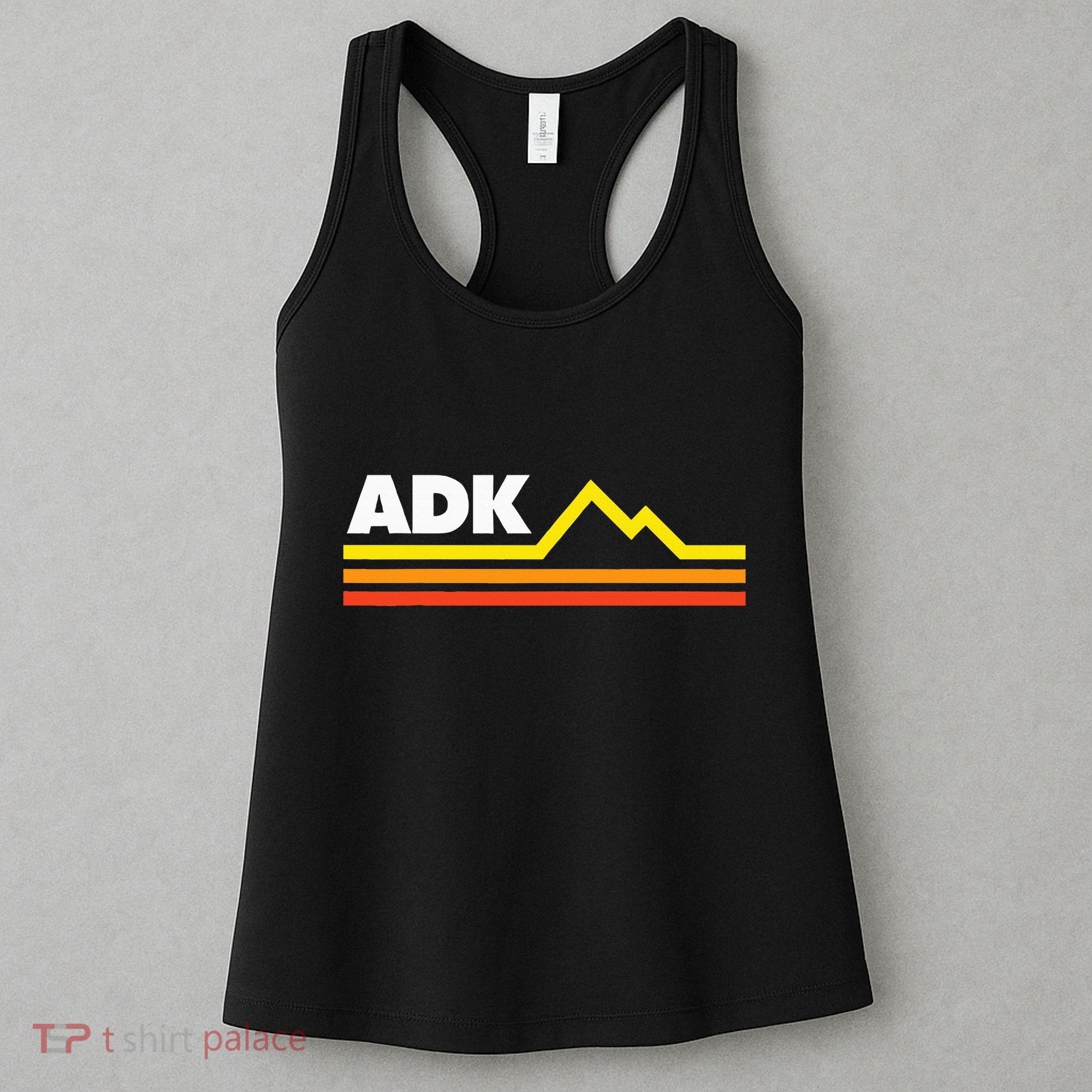 Adk Adirondack Mountains Retro Women's Tank Top