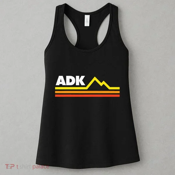 Adk Adirondack Mountains Retro Women's Tank Top
