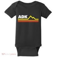 Adk Adirondack Mountains Retro Baby Bodysuit thumb 0