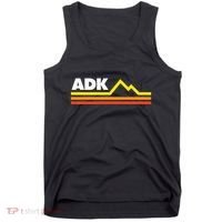 Adk Adirondack Mountains Retro Tank Top thumb 0