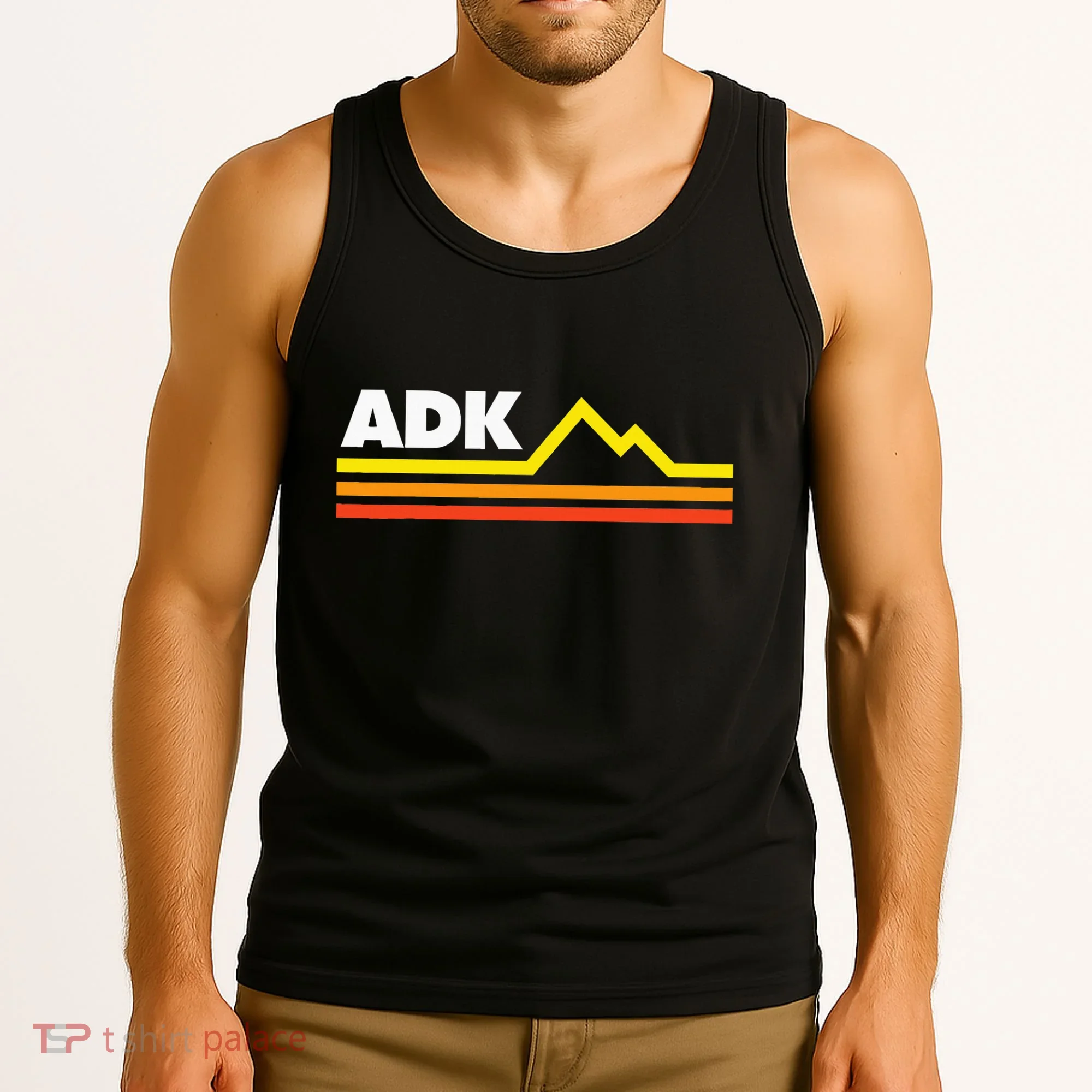 Adk Adirondack Mountains Retro Tank Top