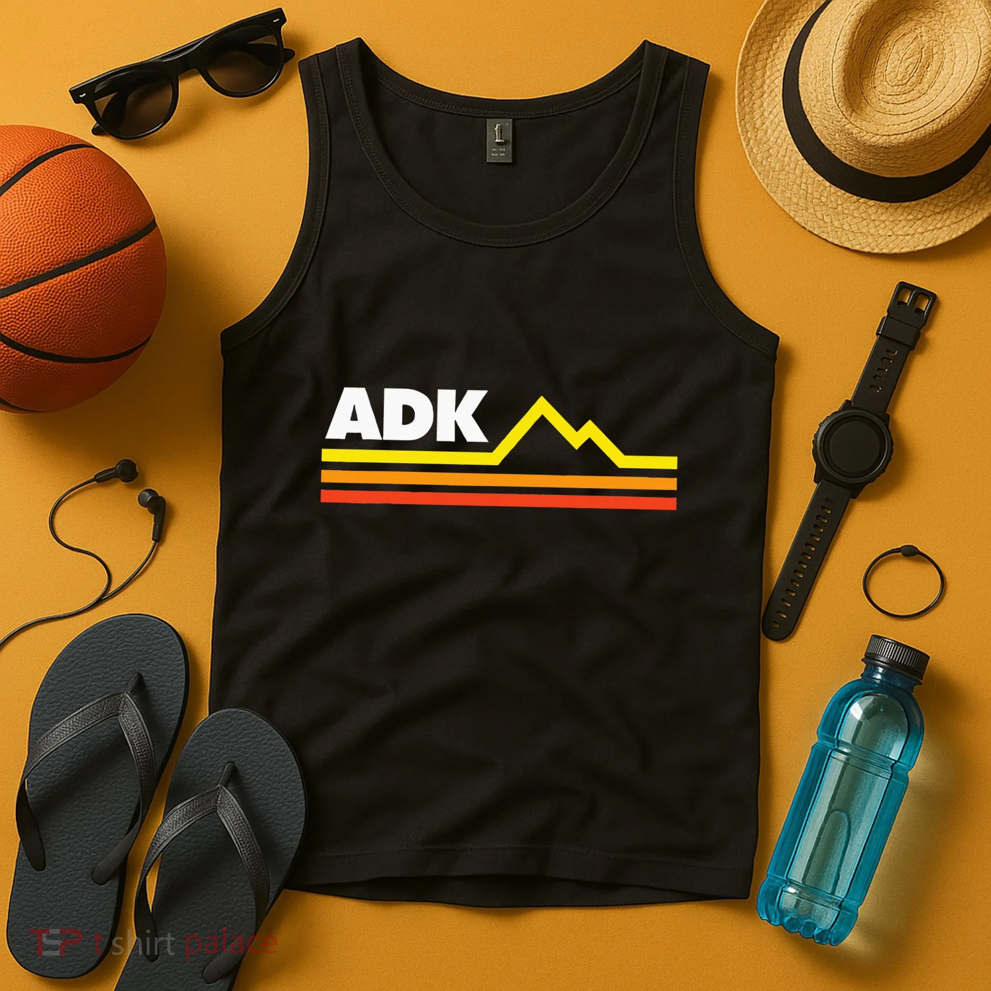 Adk Adirondack Mountains Retro Tank Top