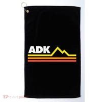 Adk Adirondack Mountains Retro Golf Towel thumb 0