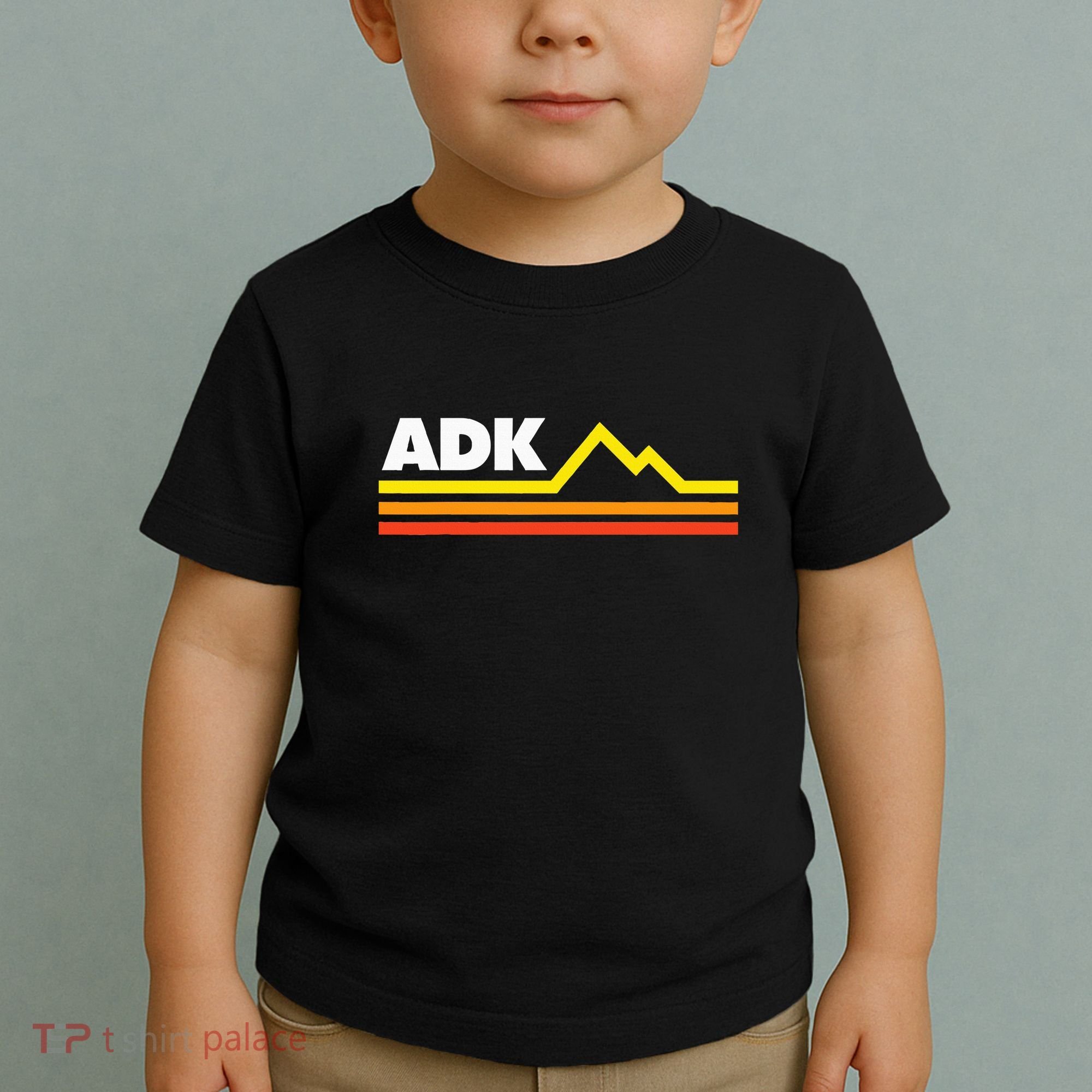 Adk Adirondack Mountains Retro Toddler T-Shirt