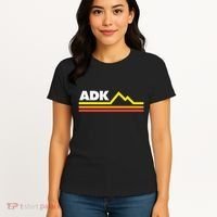 Adk Adirondack Mountains Retro Women's T-Shirt thumb 4