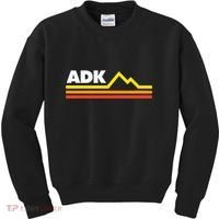 Adk Adirondack Mountains Retro Kids Sweatshirt thumb 0