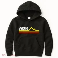 Adk Adirondack Mountains Retro Kids Hoodie thumb 0