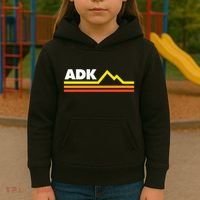 Adk Adirondack Mountains Retro Kids Hoodie thumb 3