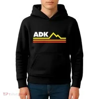Adk Adirondack Mountains Retro Kids Hoodie thumb 4