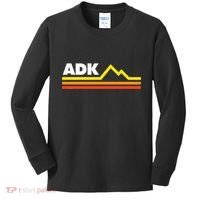 Adk Adirondack Mountains Retro Kids Long Sleeve Shirt thumb 0
