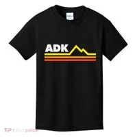 Adk Adirondack Mountains Retro Kids T-Shirt thumb 0