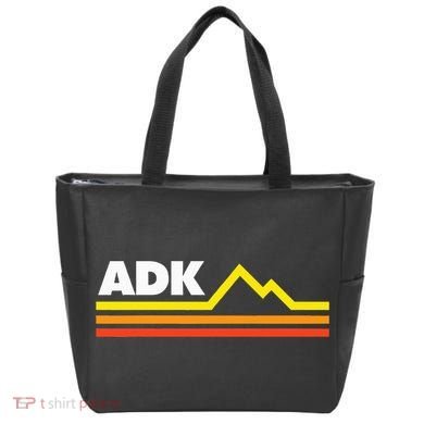 Adk Adirondack Mountains Retro Tote Bag