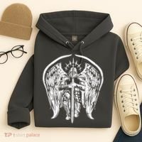 Angel Archangel Michael Warrior Hoodie thumb 4