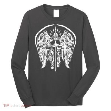Angel Archangel Michael Warrior Long Sleeve Shirt
