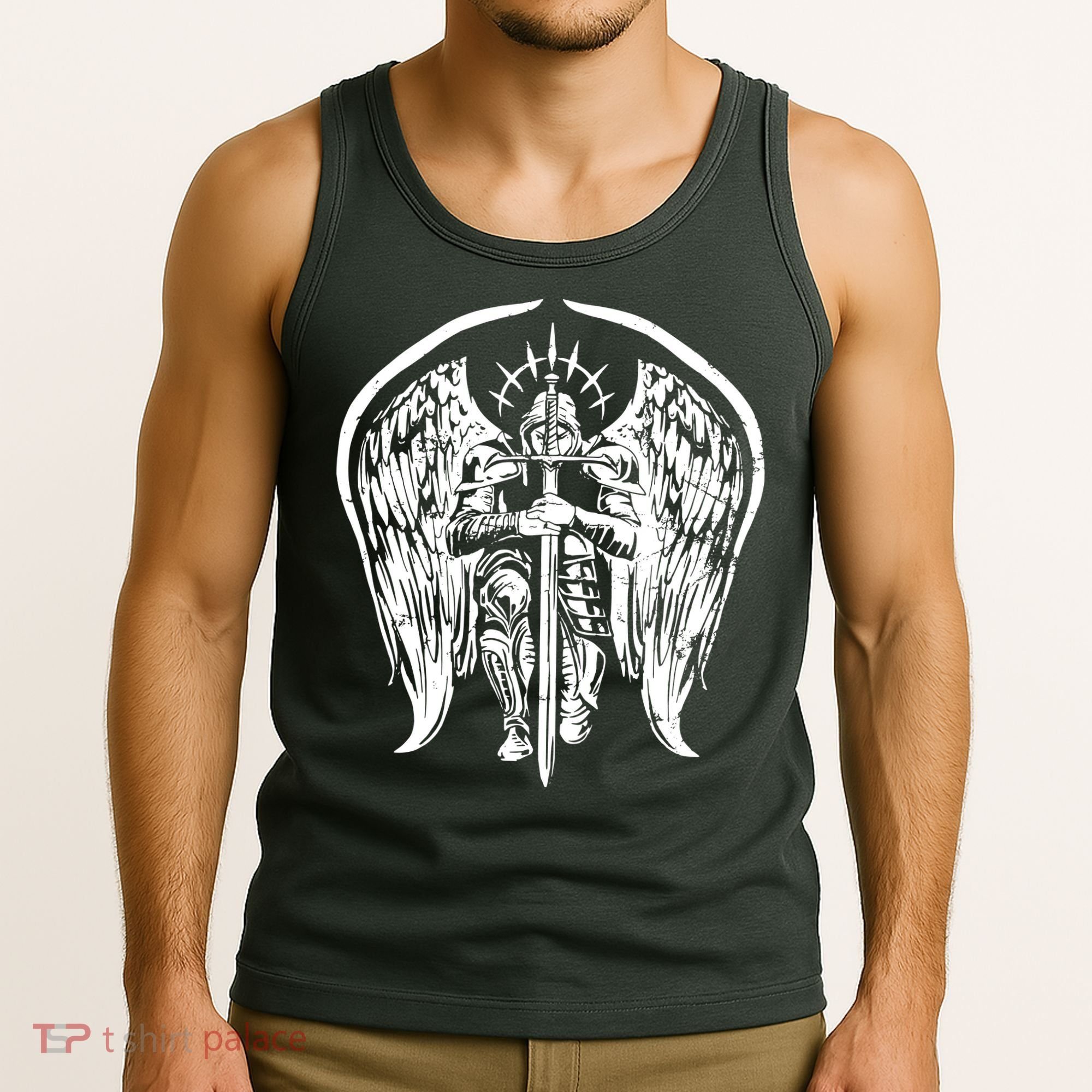 Angel Archangel Michael Warrior Tank Top