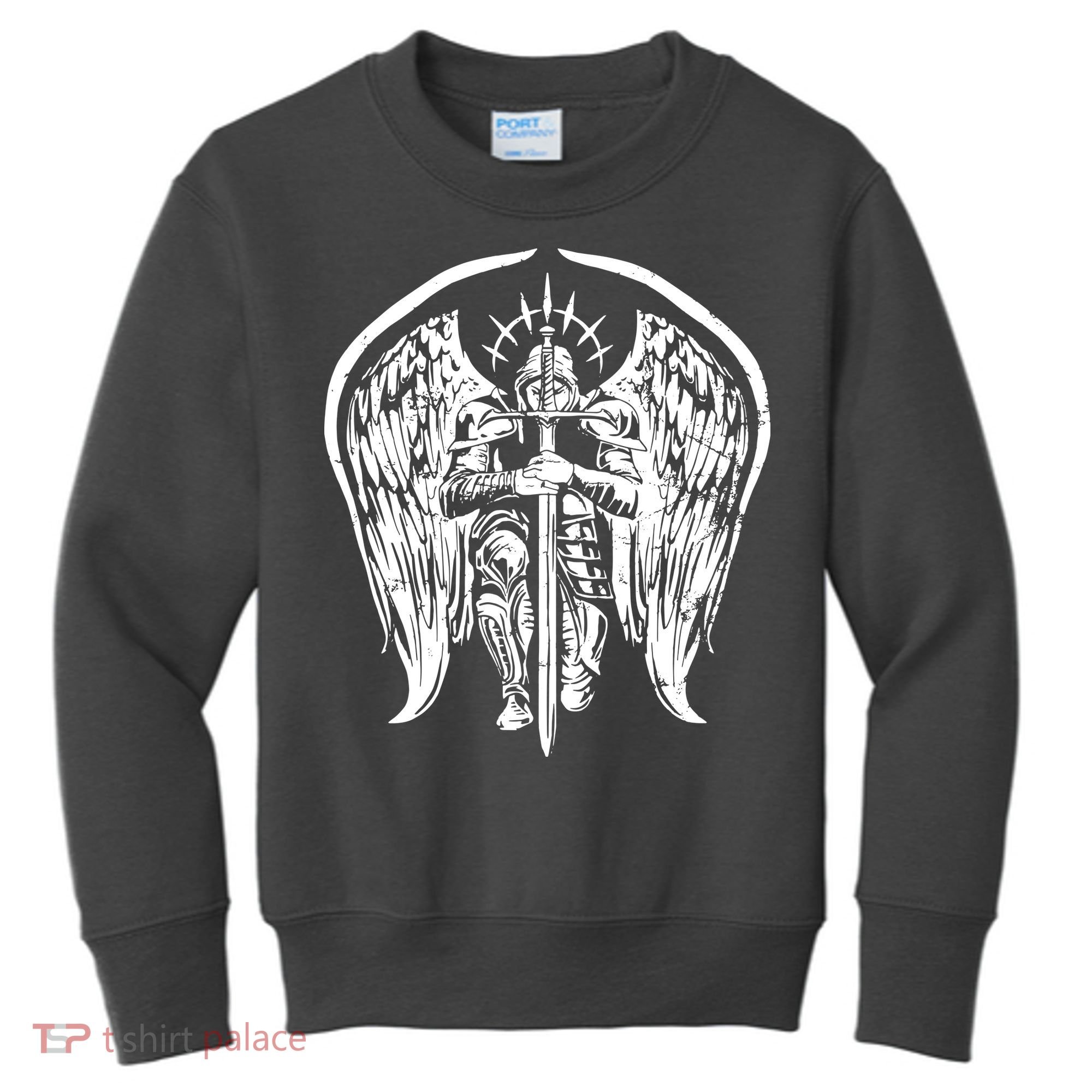 Angel Archangel Michael Warrior Kids Sweatshirt