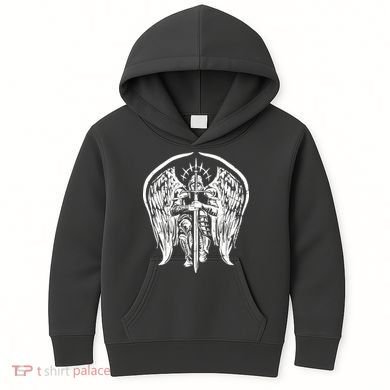 Angel Archangel Michael Warrior Kids Hoodie