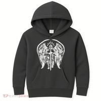 Angel Archangel Michael Warrior Kids Hoodie thumb 0
