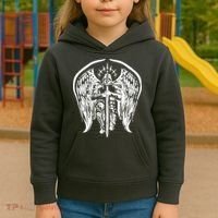 Angel Archangel Michael Warrior Kids Hoodie thumb 3