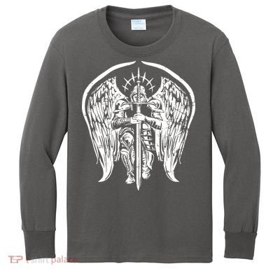 Angel Archangel Michael Warrior Kids Long Sleeve Shirt