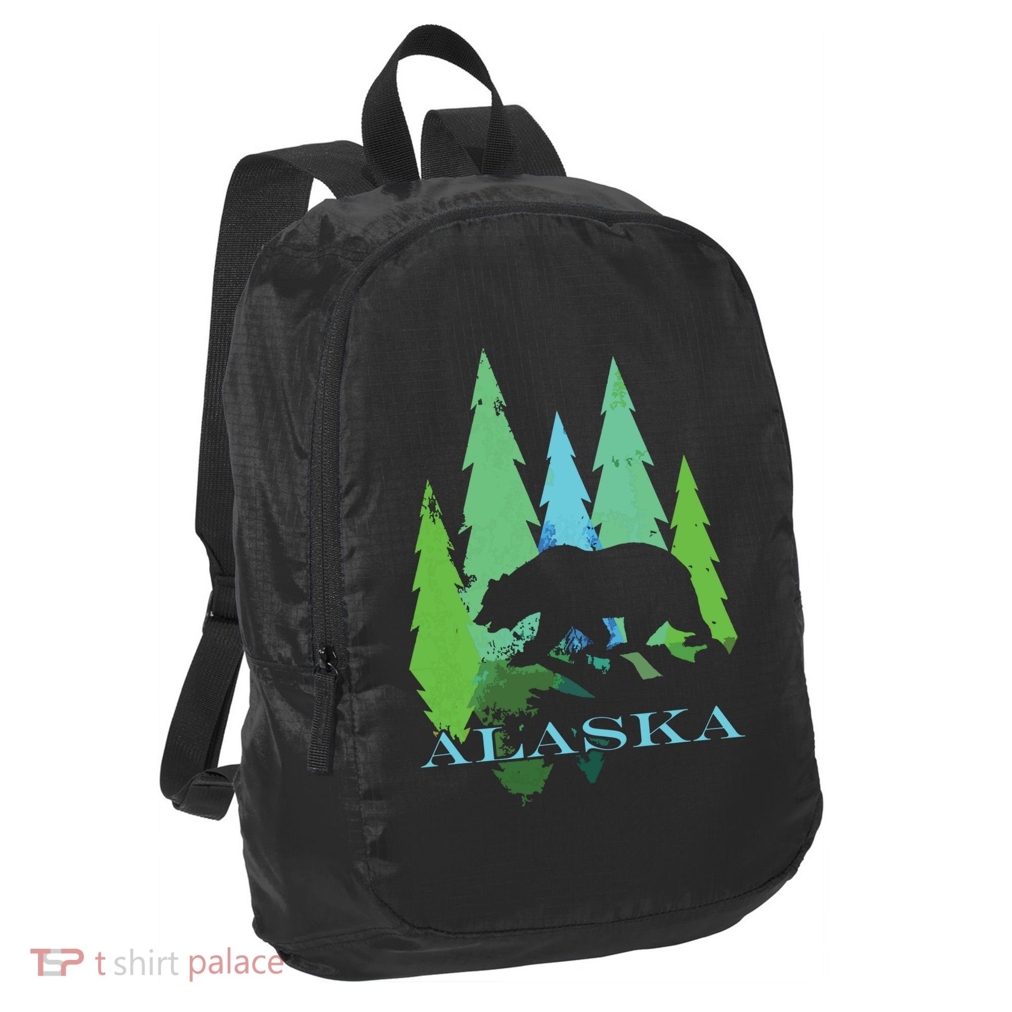 Alaska Alaskan Northern Light Trees With Bear Port Authority Crush Ripstop Backpack