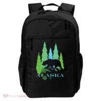 Alaska Alaskan Northern Light Trees With Bear Backpack thumb 0