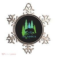 Alaska Alaskan Northern Light Trees With Bear Ornament thumb 0