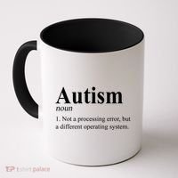 Autism Awareness Not A Processing Error Definition Coffee Mug thumb 0