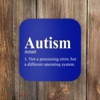 Autism Awareness Not A Processing Error Definition Coaster thumb 0