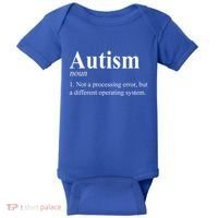 Autism Awareness Not A Processing Error Definition Baby Bodysuit thumb 0