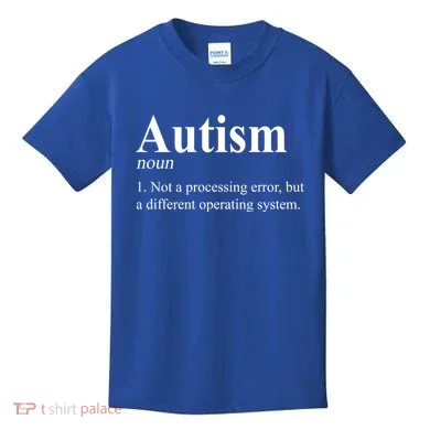 Autism Awareness Not A Processing Error Definition Kids T-Shirt