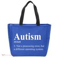 Autism Awareness Not A Processing Error Definition Tote Bag thumb 0