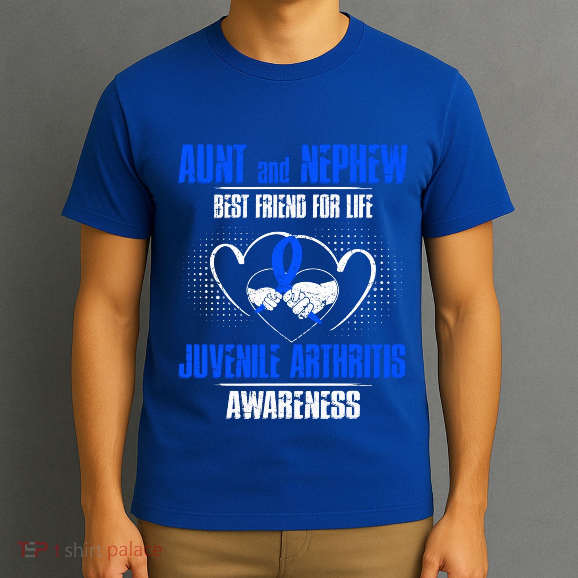 Aunt And Nephew Best Friend Of Life Juvenile Arthritis Cute Gift T-Shirt