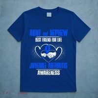 Aunt And Nephew Best Friend Of Life Juvenile Arthritis Cute Gift T-Shirt thumb 5