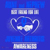 Aunt And Nephew Best Friend Of Life Juvenile Arthritis Cute Gift T-Shirt thumb 7