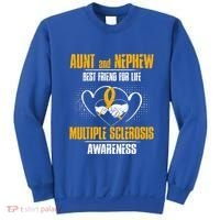 Aunt And Nephew Best Friend Of Life Multiple Sclerosis Cool Gift Sweatshirt thumb 0