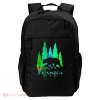 Alaska Alaskan Northern Light Trees With Bear Backpack thumb 0