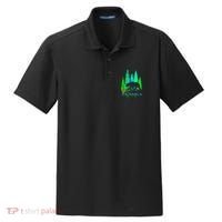Alaska Alaskan Northern Light Trees With Bear Dry Zone Grid Polo thumb 0
