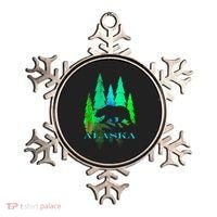 Alaska Alaskan Northern Light Trees With Bear Ornament thumb 0