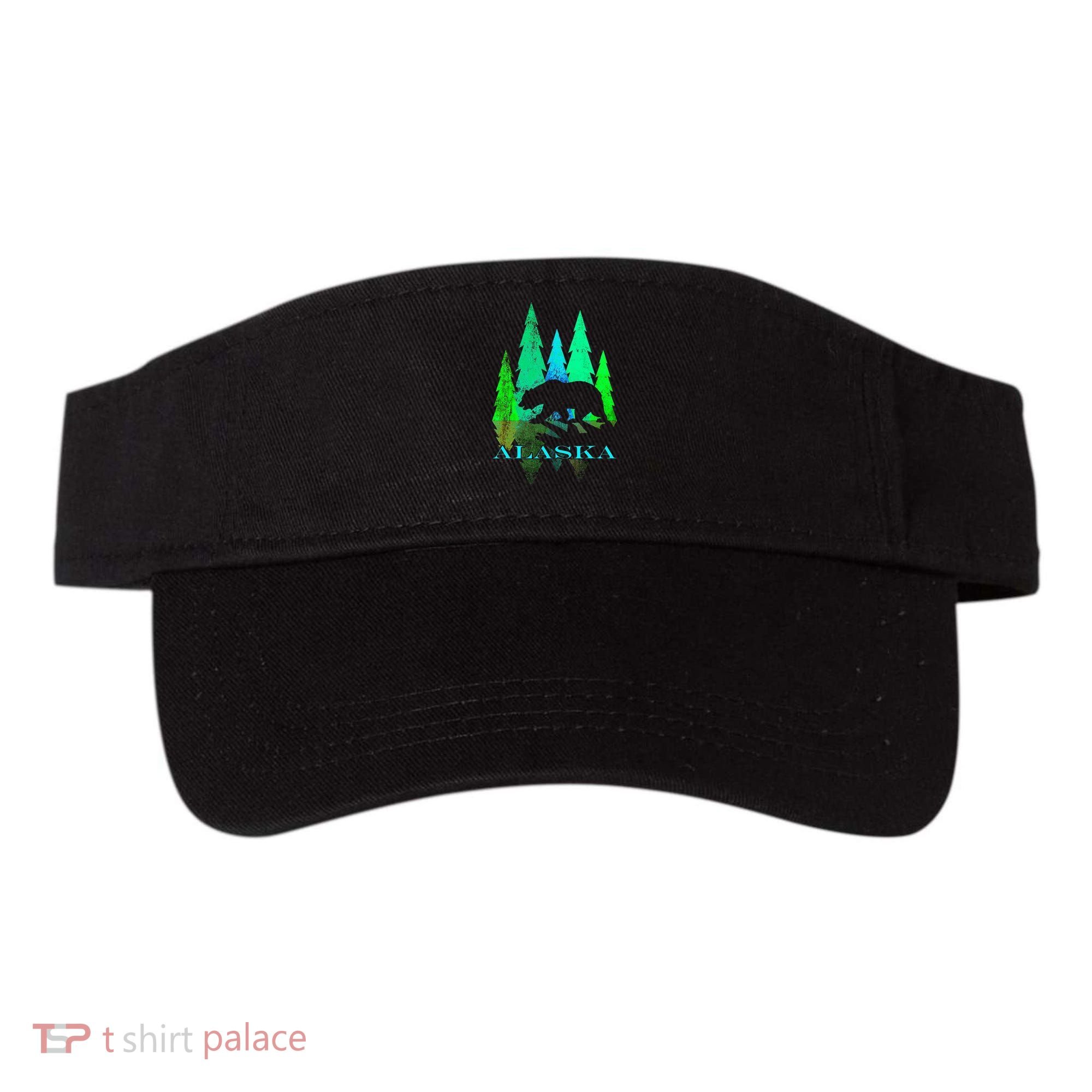 Alaska Alaskan Northern Light Trees With Bear Visor