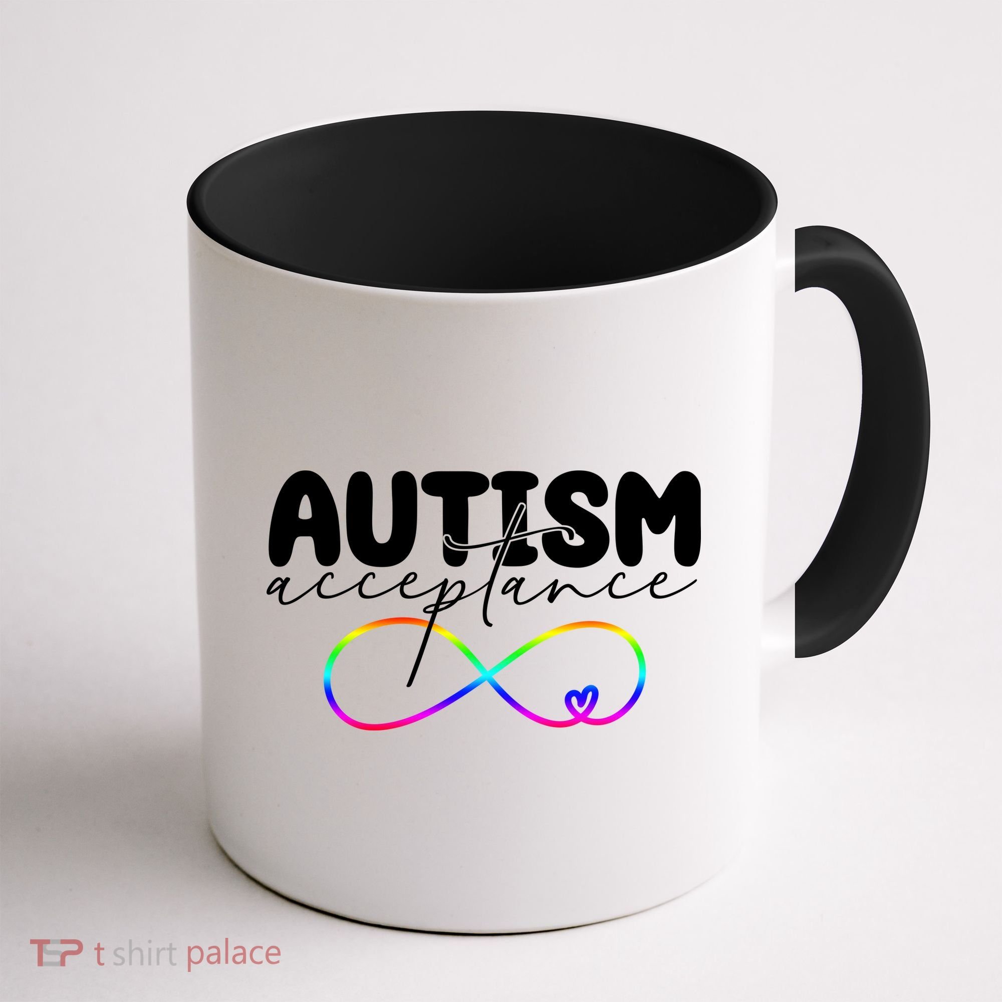 Autism Acceptance Neurodiversity Heart Coffee Mug